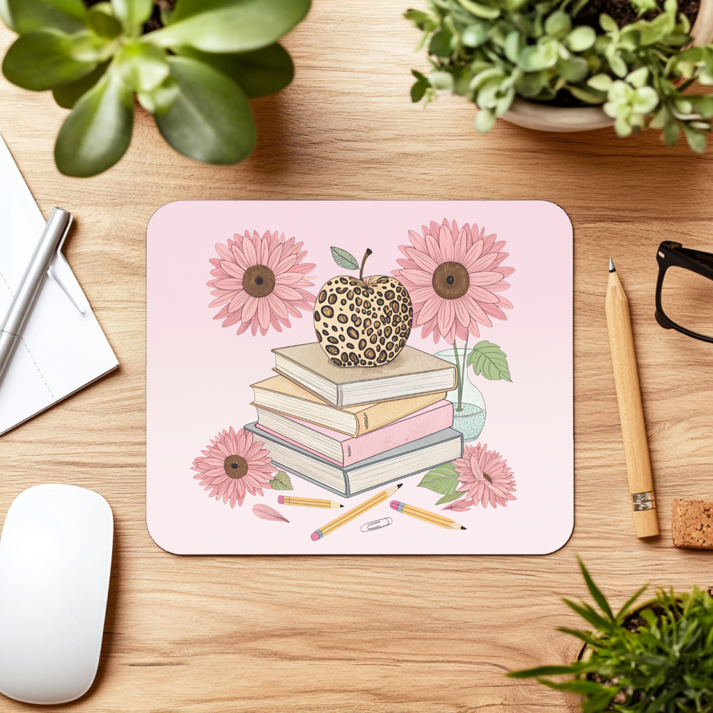 Teacher Leopard Stack Mouse Pad