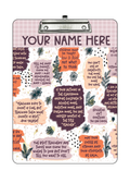Teacher Inspiration Quote Clipboard