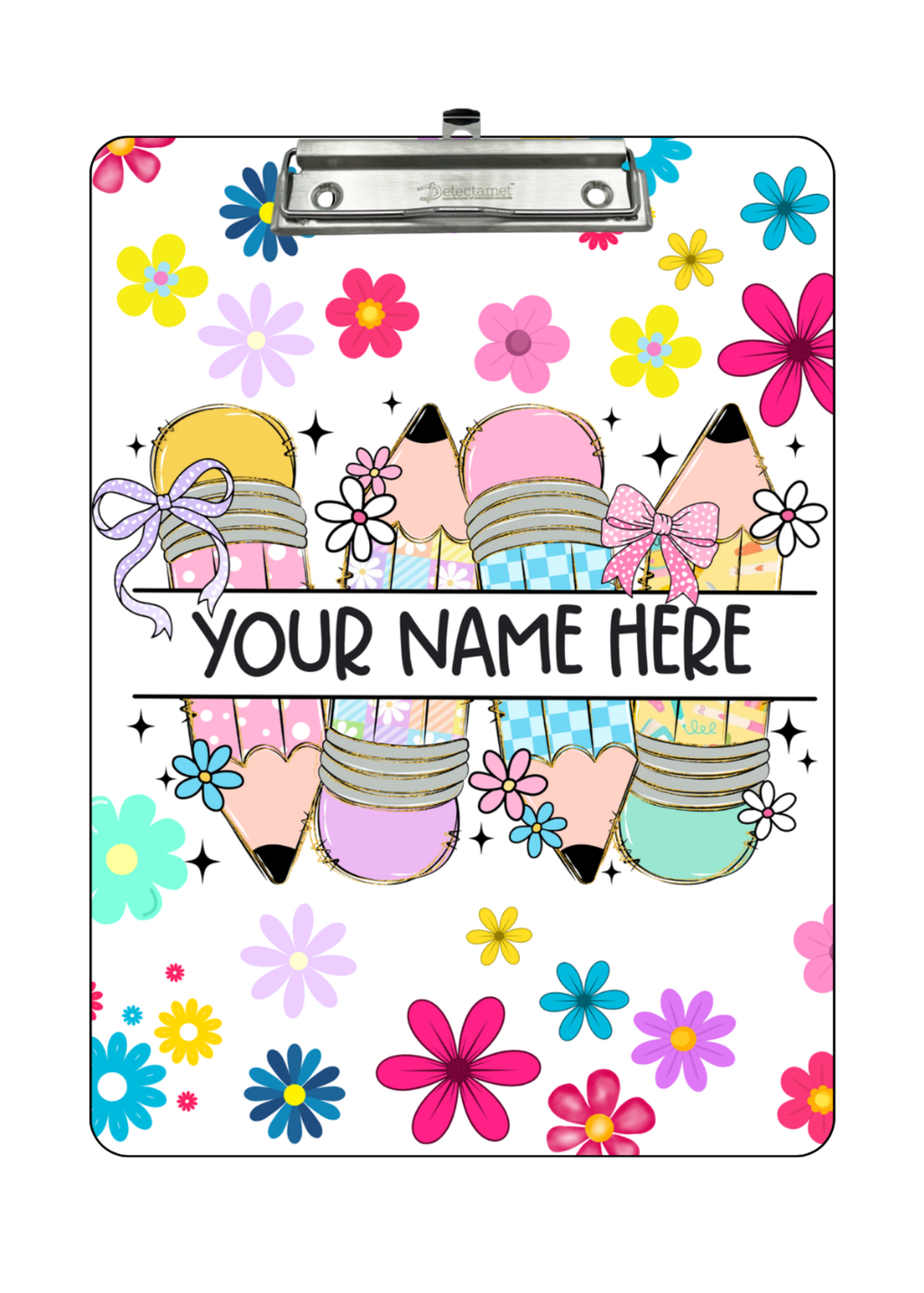 Pastel Pencil Bloom Clipboard