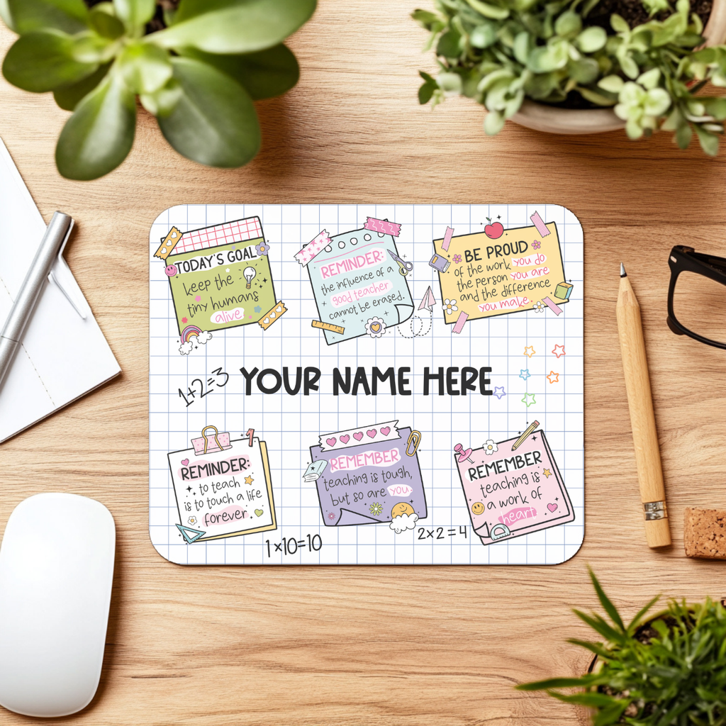 Teacher Daily Affirmation Mouse Pad