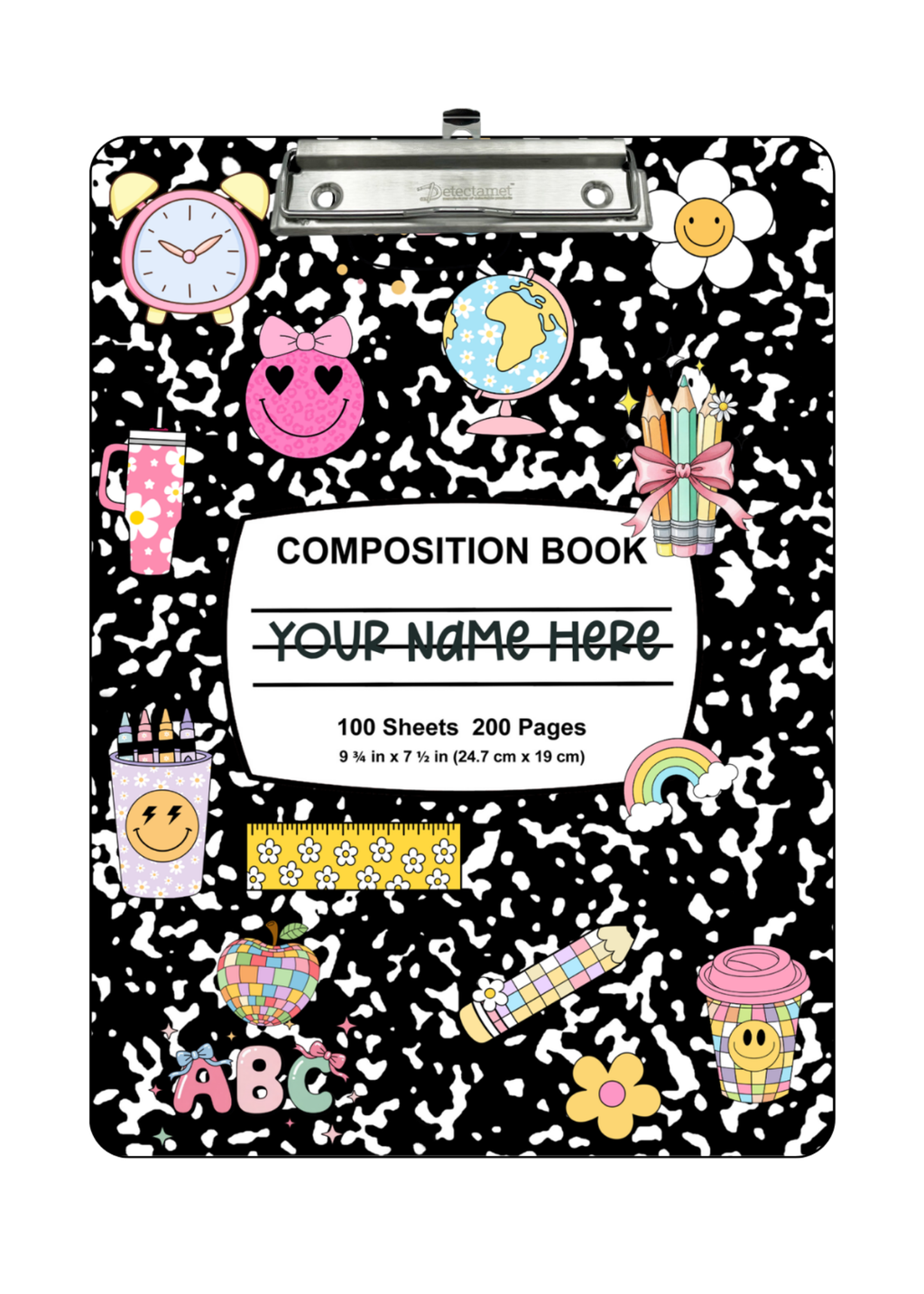 Fun Sticker Pop Composition Clipboard