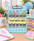 Crayon Crew Name Clipboard