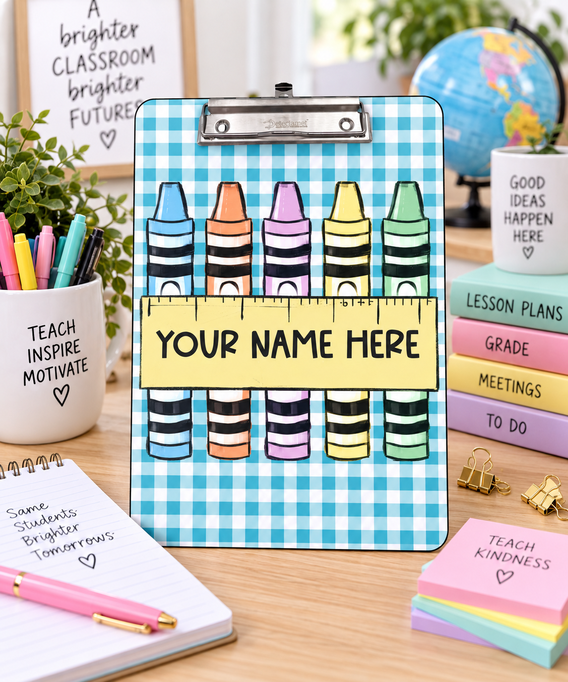 Crayon Crew Name Clipboard