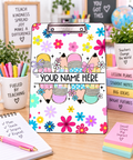 Pastel Pencil Bloom Clipboard
