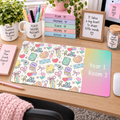 Cheerful Hello Desk Mat
