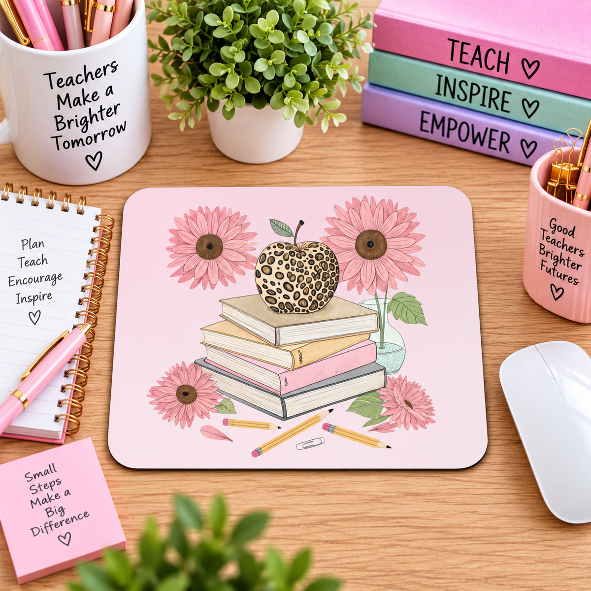 Teacher Leopard Stack Mouse Pad