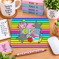 Rainbow Stripes Mouse Pad