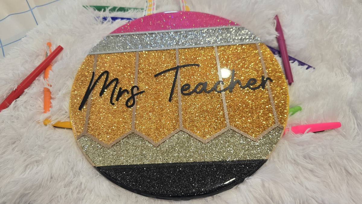Pencil Theme Door Sign