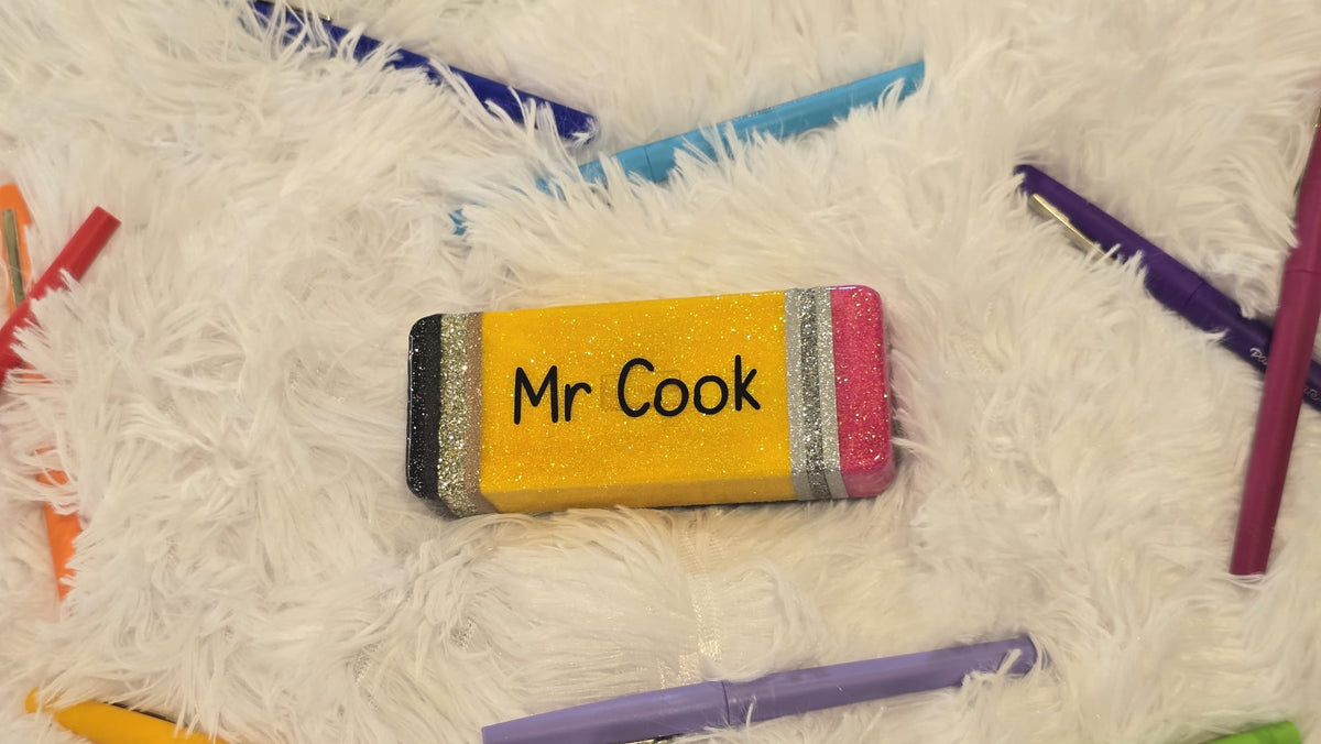 Custom Glitter Whiteboard Erasers