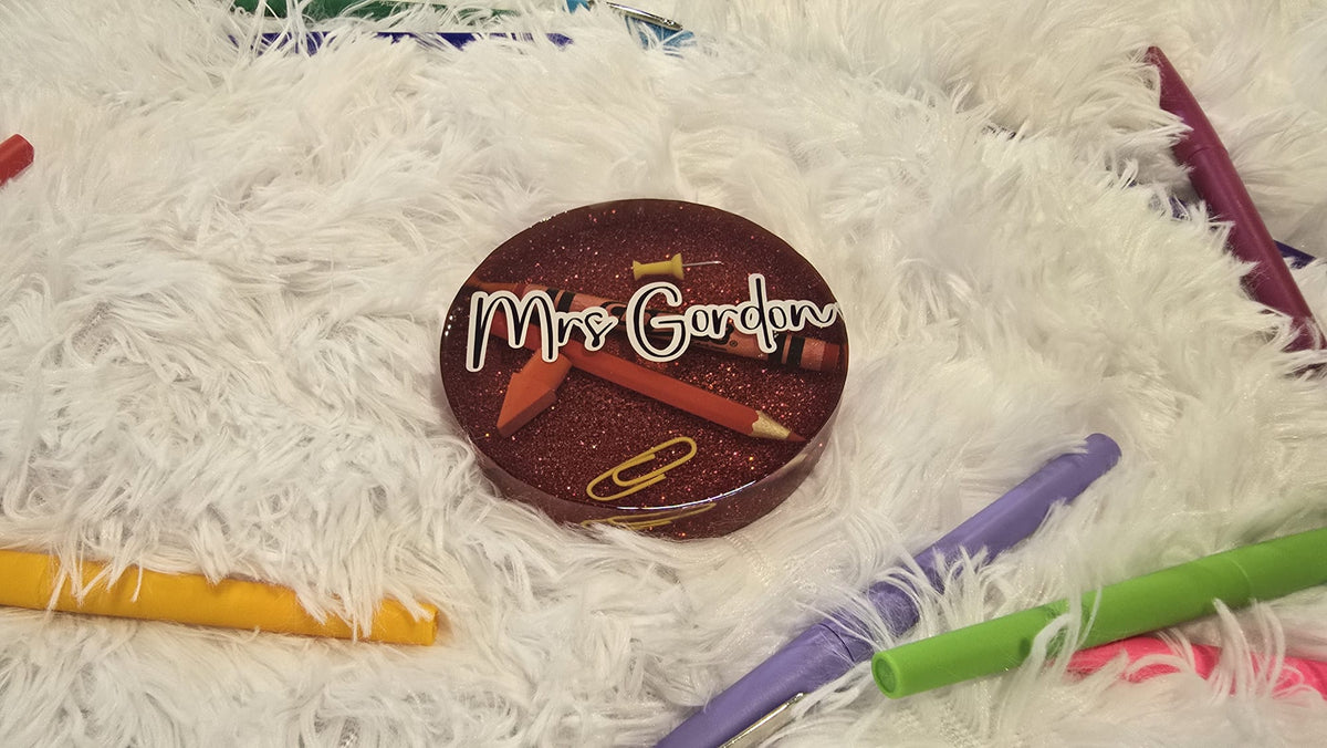 Teacher Resin Coaster